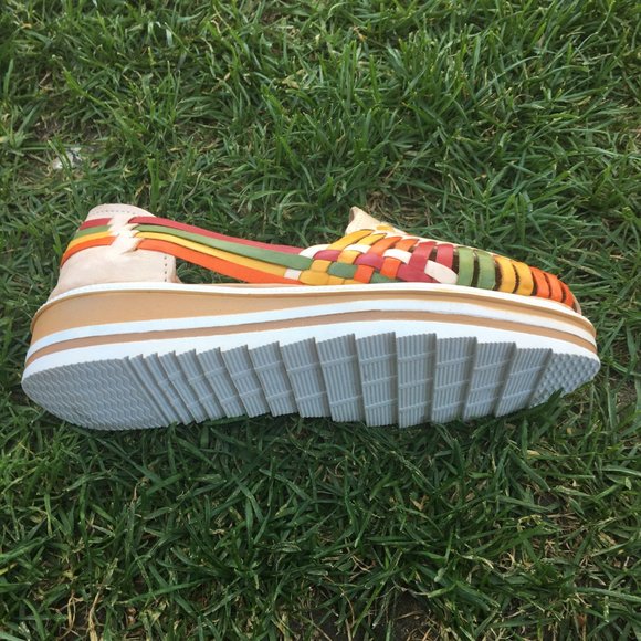 Ladies Closed Toe Authentic Mexican Leather Sandal - Picture 2 of 6